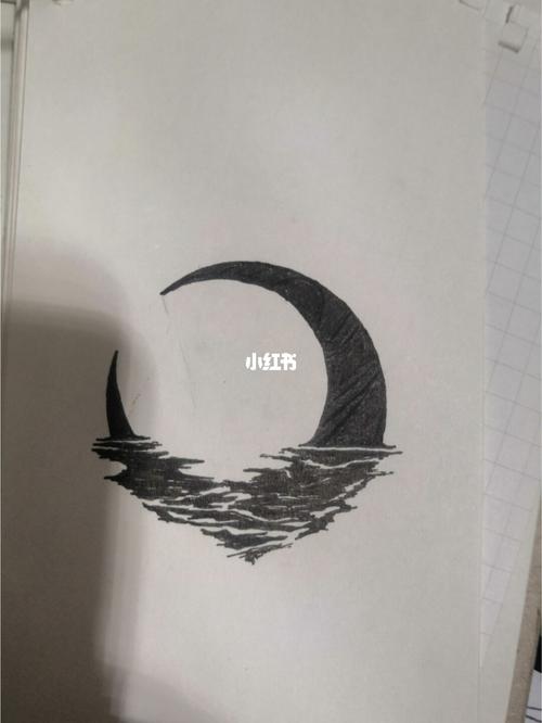黑白简笔画|想送给你52个月亮_简笔画_仙人掌_纹身_宅
