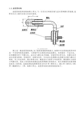 皮托管原理及介绍