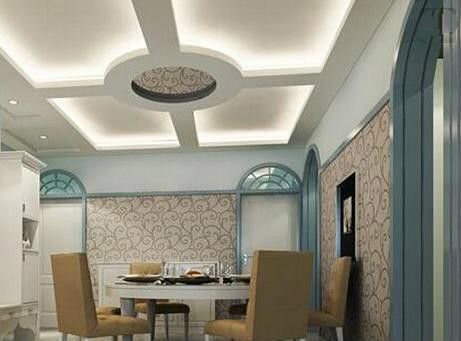 发光顶棚:一般采用组合灯具,常用的安装布置形式有四种:   (1)高吊