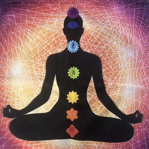 35款莲花瑜伽仪式冥想灵性安卡脉轮之花祭坛桌布