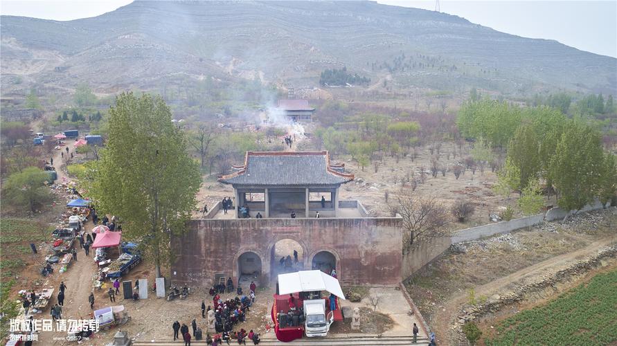 航拍宿州乾山庙会