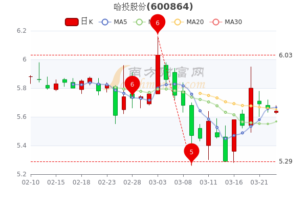 3月23日哈投股份股票行情怎么样