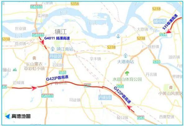 s35阜溧高速,g42沪蓉高速等高速的部分路段;建议行驶到以下路段的车主