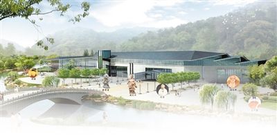 雁荡山大型文化旅游集散中心之北岸游人中心效果图.