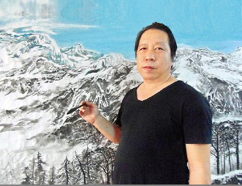 中国最具收藏潜力国礼书画家刘宝山,爱新觉罗·溥山书画深圳巡展