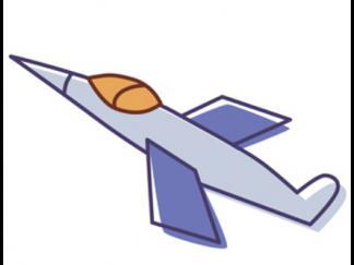 小朋友们一起画 彩色飞机简笔画图片大全