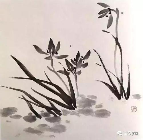 国画兰花写意技法及名家作品欣赏