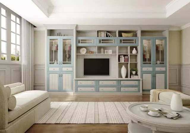 2,电视柜 电视柜也是收纳的好地方,装个组合柜,各种杂物都能收纳其中