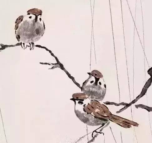 名家画麻雀栩栩如生雀实精彩