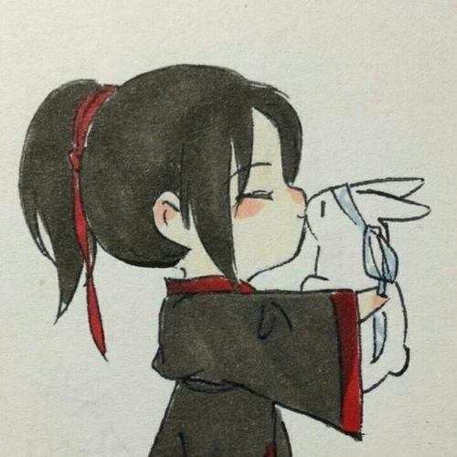 魔道祖师情头一左一右超有爱的魔道祖师忘羡情侣头像