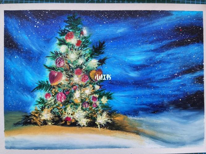 圣诞树_圣诞树_油画_秘密花园_锐澳怎么样_彩铅_油画棒_文化_绘画