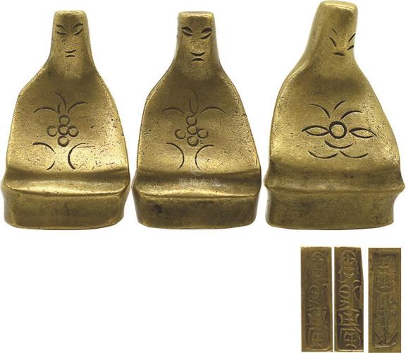 "唐朝金库" 底款小金佛一组