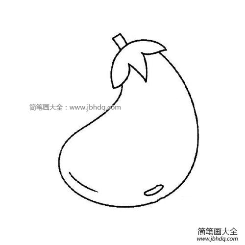 茄子简笔画图片