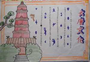 长安里的唐朝手抄报 手抄报简单又漂亮