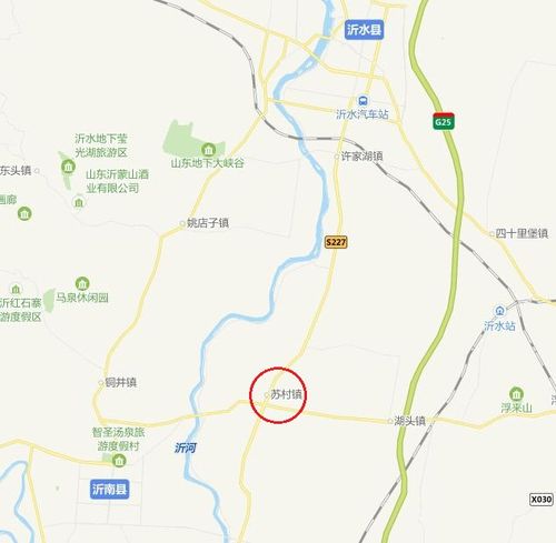 展开全部 山东省 临沂市 沂南县 苏村镇(如图红圈位置)