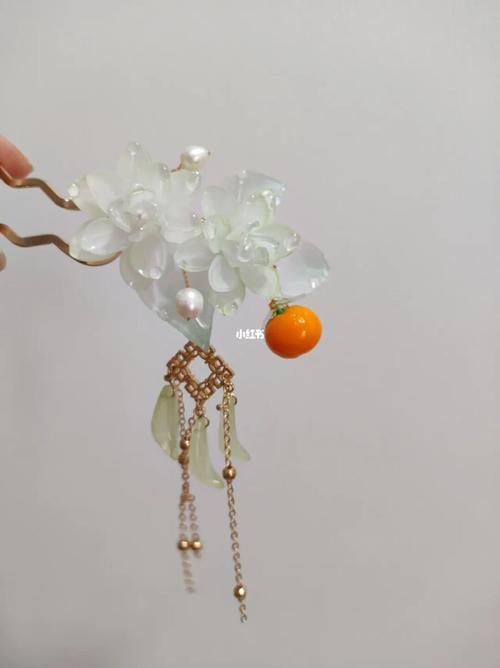 热缩发簪_发簪_手工制作_热缩片手工原创发簪_兴趣爱好_手工