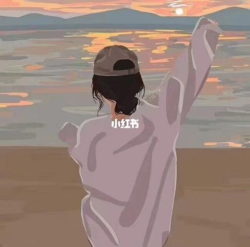 闺蜜卡通意境背影头像_卡通_素材_头像