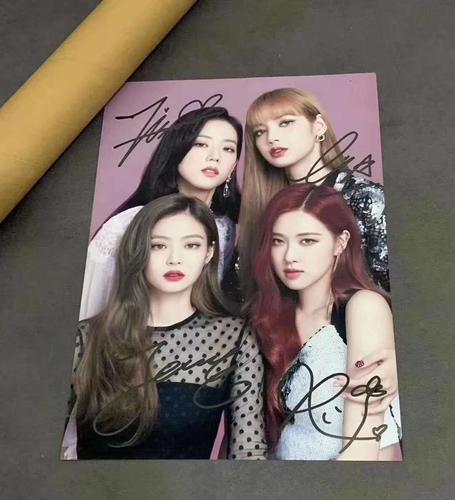 blackpink# 成员签名海报