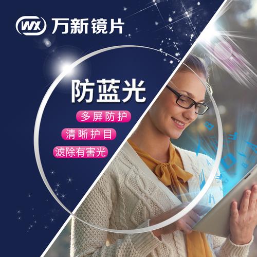 万新光学近视镜片156161167174折射率非球面防蓝光眼镜片