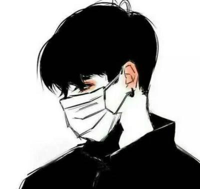 动漫黑白男生霸气头像带字图片大全集