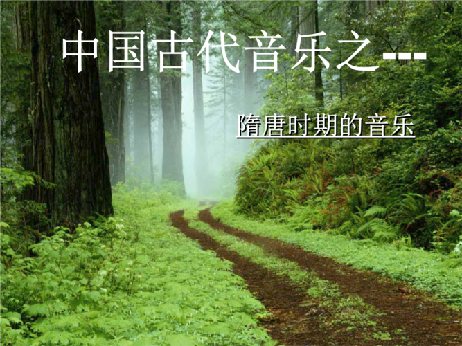 中国古代音乐之---隋唐时期的音乐.ppt