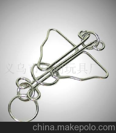 厂家直销供应金属解环智力扣益智解环解扣蝴蝶扣