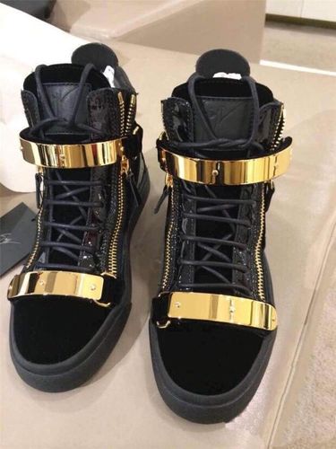 春夏季gz真皮丝绒平底金属侧拉链gz高帮男鞋cl潮板鞋女鞋情侣同款