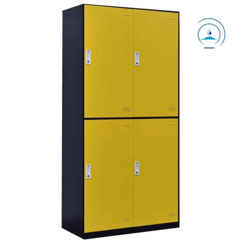 彩色更衣柜铁皮柜员工宿舍储物柜带锁健身房换衣柜学生书包收纳柜