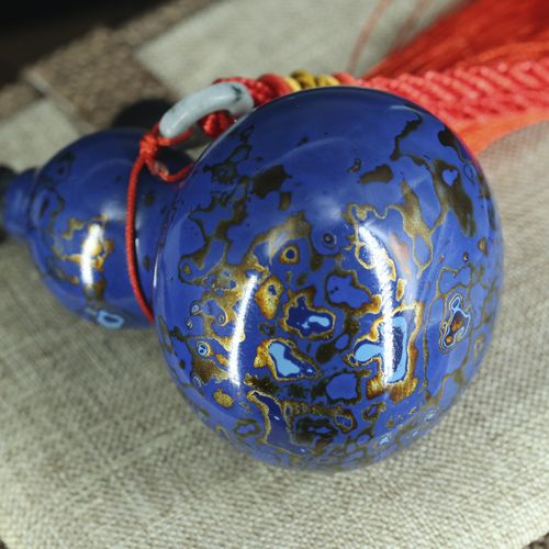 大漆葫芦车挂〔蓝金〕福建一品大漆