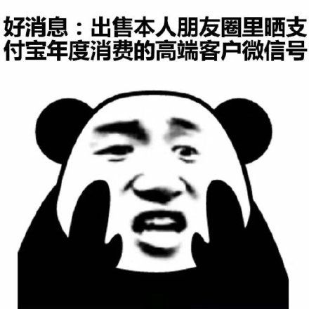 客户微信号 - 听说你们又在晒支付宝年度账单了_支付宝_年度账单表情