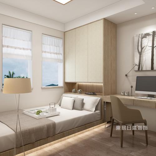 宜禾一墅美式风格三楼次卧装修效果图