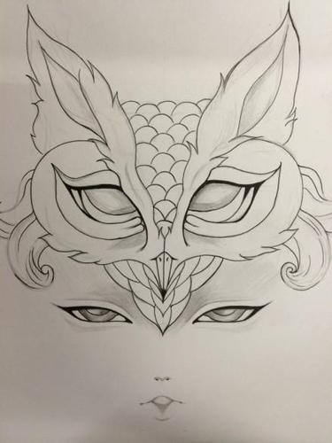 太阳素描简笔画