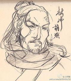 林冲遇难的简笔画