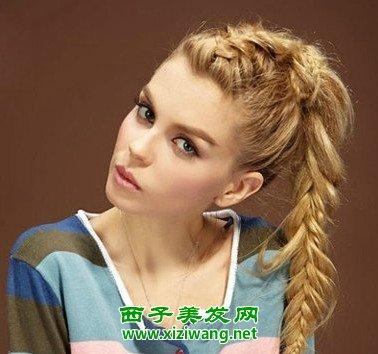 心形脸女生长发发型效果图 心形脸长发,心形脸