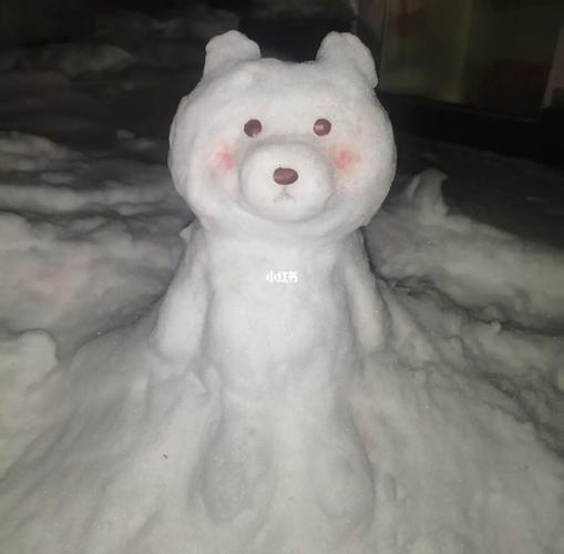 俺的小熊小雪人好可爱!_p图_堆雪人_兴趣爱好_益智