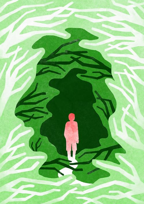 海边的卡夫卡插画