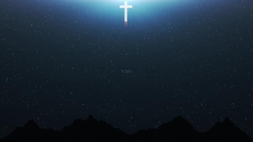 雪花十字架背景