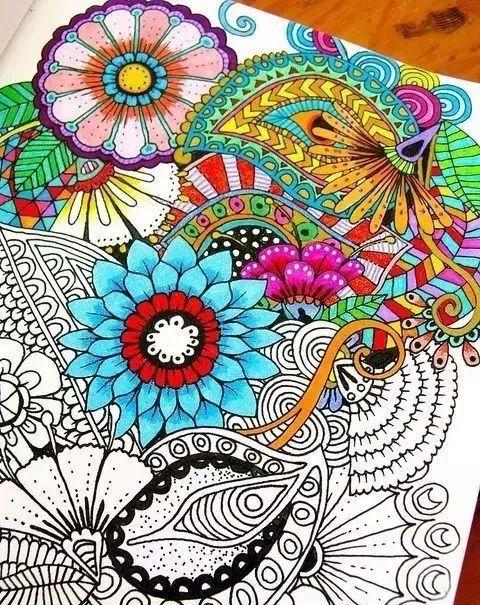 彩色线描这样画,果断收藏