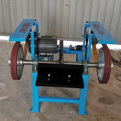 直销新款双头砂带机 四轮立式加长大型砂带机砂带磨光机 打磨机