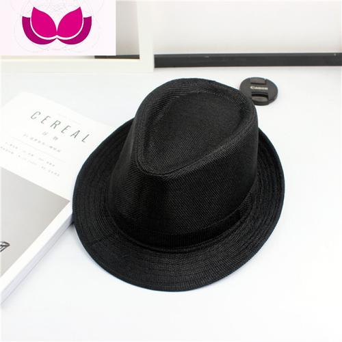 七斓上海滩许文强复古黑色大檐英伦爵士帽礼帽男女士舞台儿童表演帽子