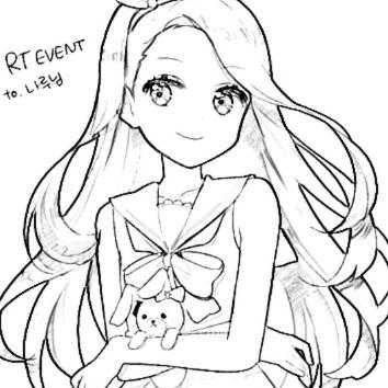 漫画素描简笔画女