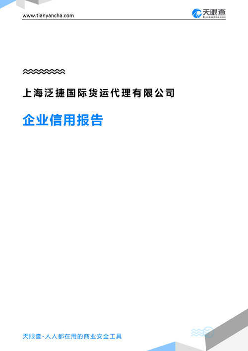 上海泛捷国际货运代理有限公司企业信用报告-天眼查