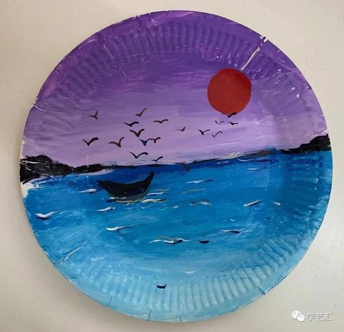 幼儿园另类手工盘子画,看完大开眼界!