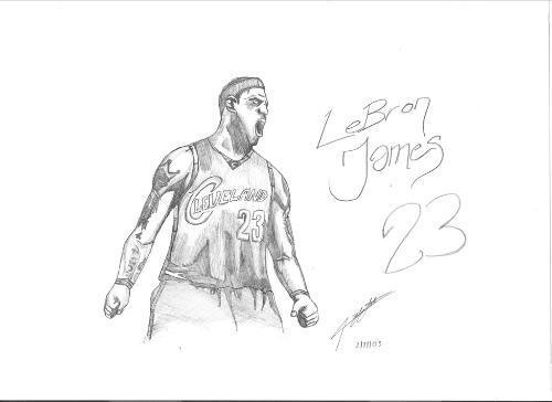 nba詹姆斯简笔画