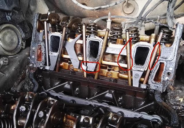 别克v6发动机怠速时异响明显,防冻液缺少高温,拆解找原因