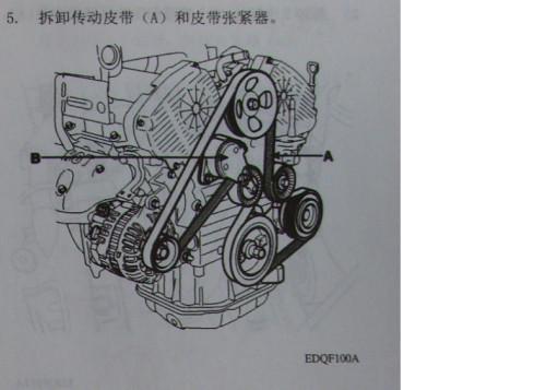 现代途胜v6发电机皮带安装图