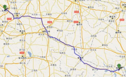 淮南到河南禹州的自驾路线谁知道?