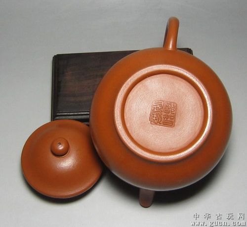 邵智昱制(邵文儿子)金黄朱泥潘壶 宜兴紫砂