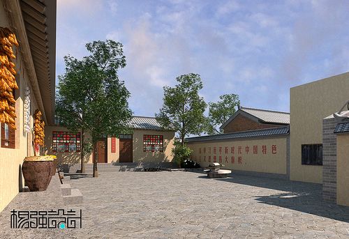 设计理念以文化为起点,利用现有基础建筑进行翻新做旧,追溯历史文脉