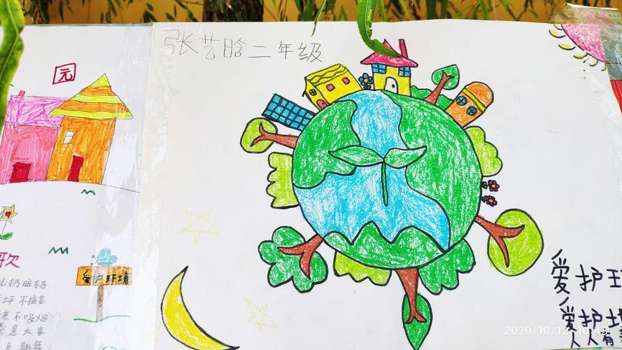 共建绿色家园——四中小学部(东崔)举办环保绘画比赛